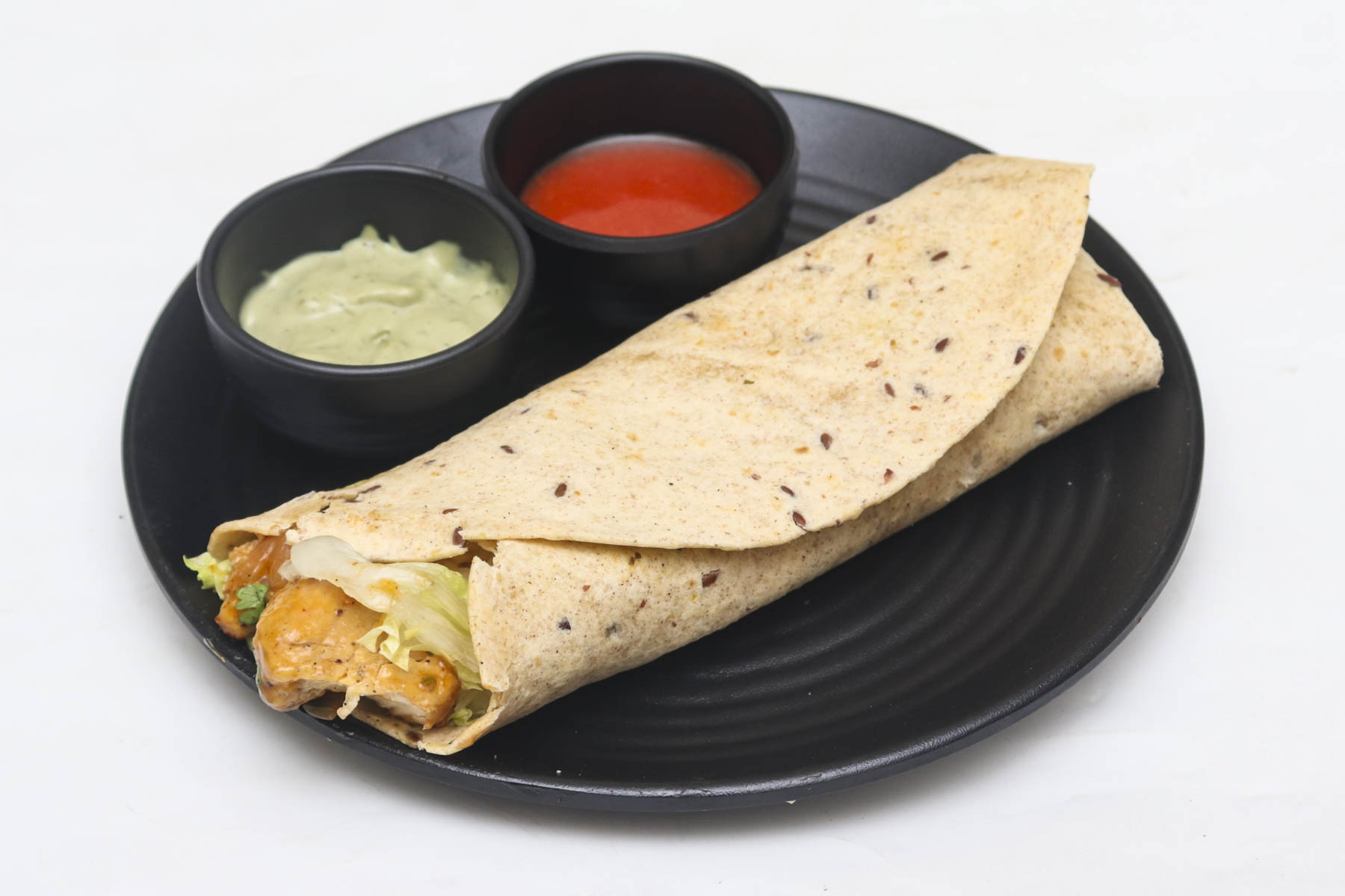 Multigrain chicken wraps