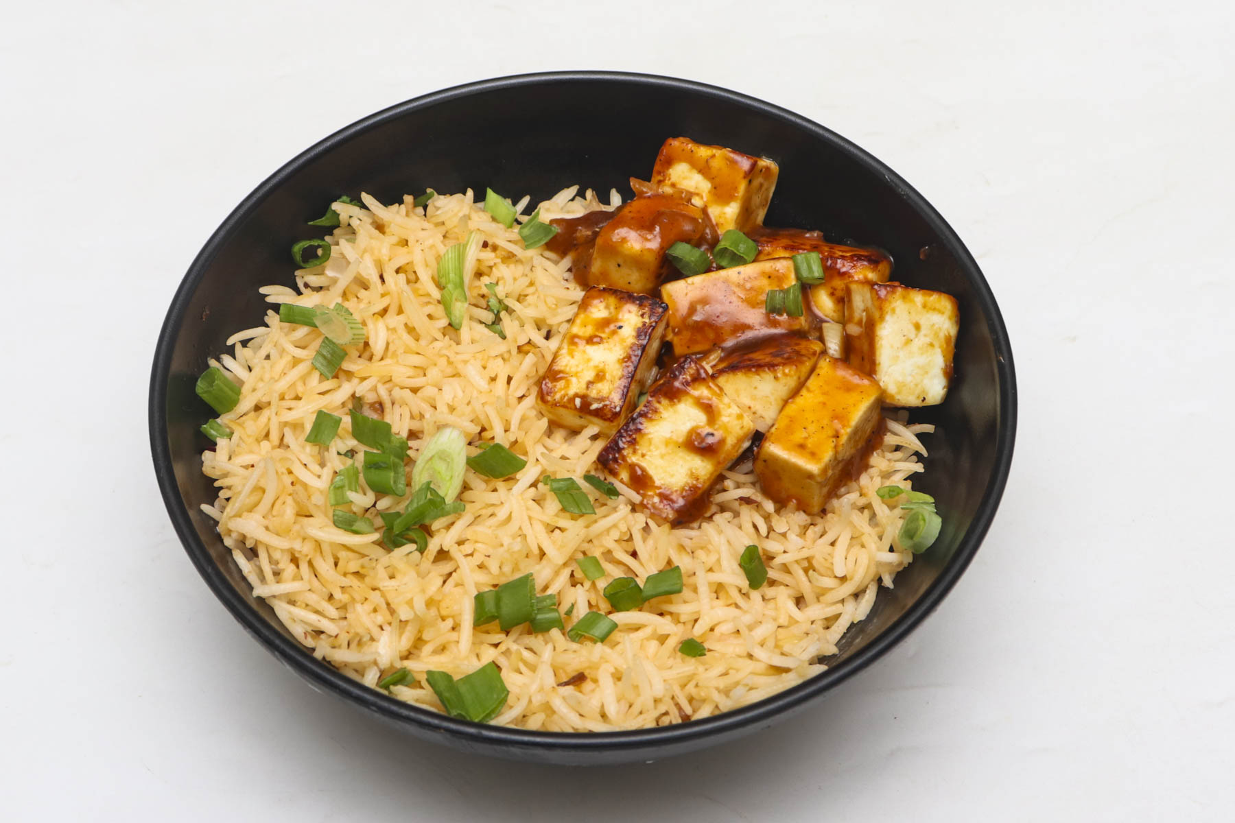 Chilli paneer rice bowl