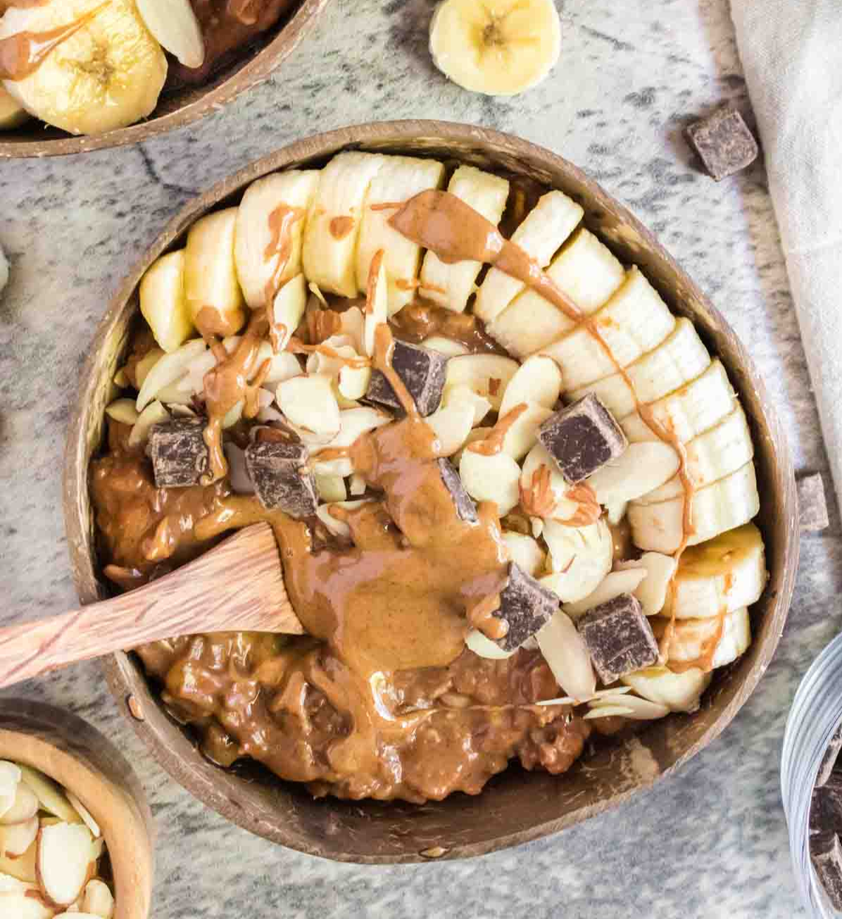 Choco banana oatmeal